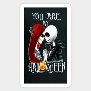 Jack and Sally, You are my halloween, the nightmare before Christmas, jack halloween, Halloween Love Sticker